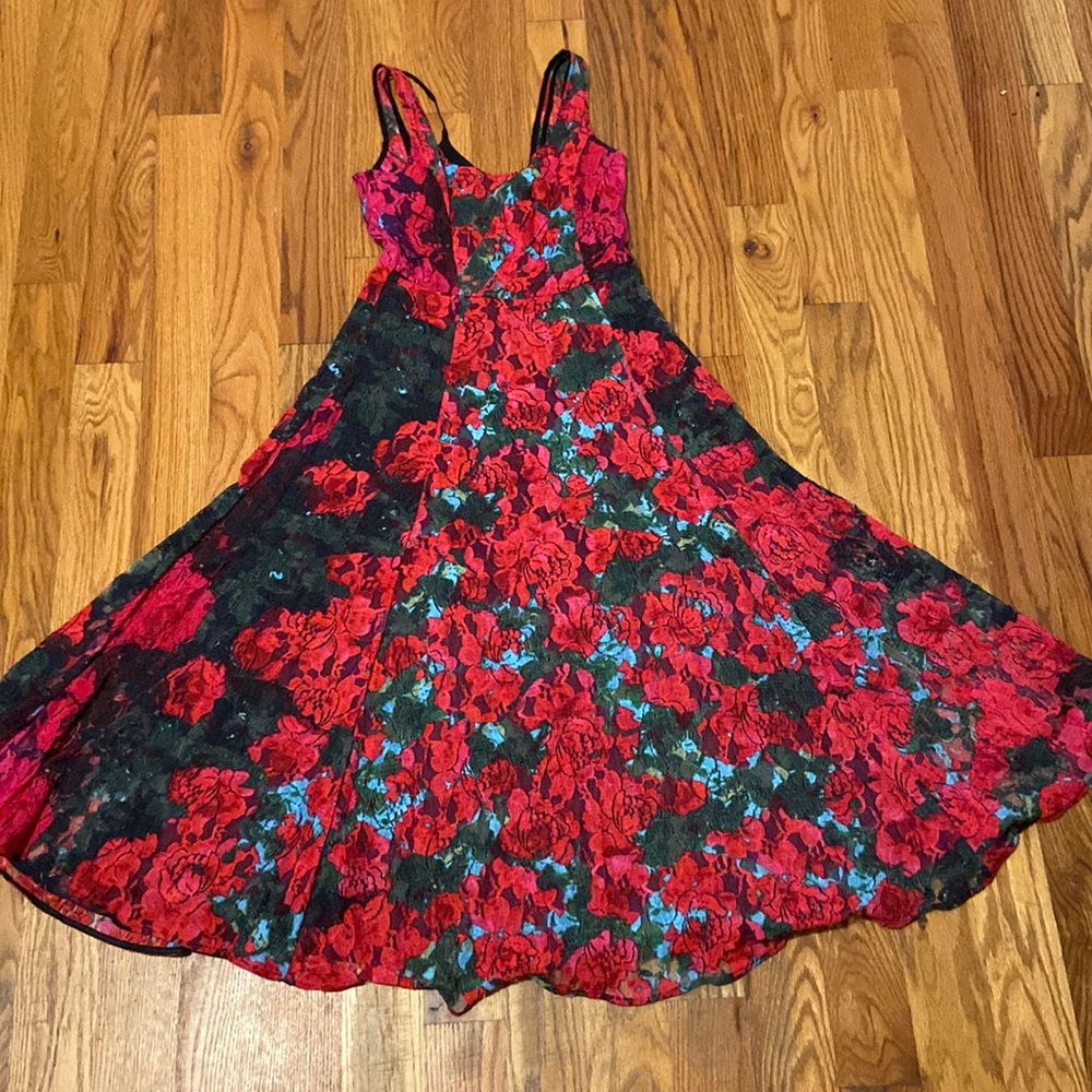 Anthropologie Rose Maxi Dress NWOT